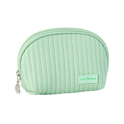 Logo en cuir sacs cosmétiques style gâteau maquillage organisateur sacs pour les cosmétiques commodité