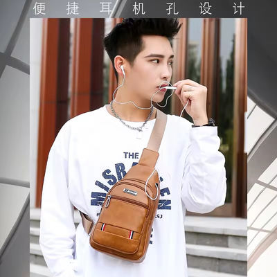 Logo personnalisé mode sacs à dos en cuir en PU pour hommes pour voyages en plein air