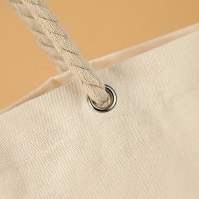 Fermeture ouverte Unisexe gros coton de paille avec revêtement étanche et poignées de corde