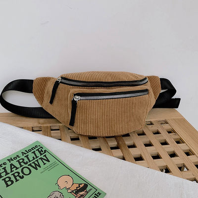 Sac de taille en coton unisexe pour la course et le gymnase avec logo personnalisé