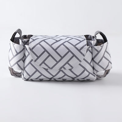 Sac de couche quotidienne pratique Sac suspendu pour poussette avec empreintes d'animaux et grand rangement