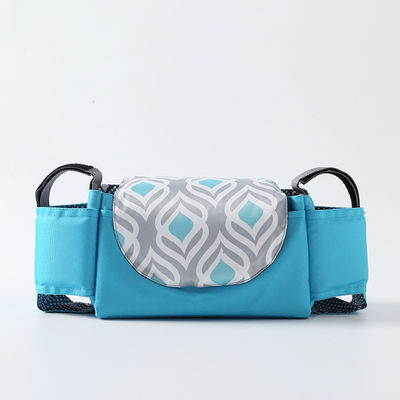 Sac de couche quotidienne pratique Sac suspendu pour poussette avec empreintes d'animaux et grand rangement