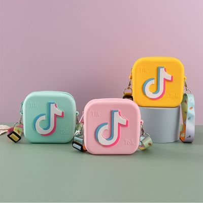 Mini sac à gelée carré pour les petites filles Mode et fonctionnel Porte-monnaie inclus