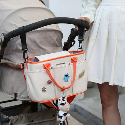 Sac d'organisation de poussette de bébé de couleur personnalisée pour couches et articles essentiels