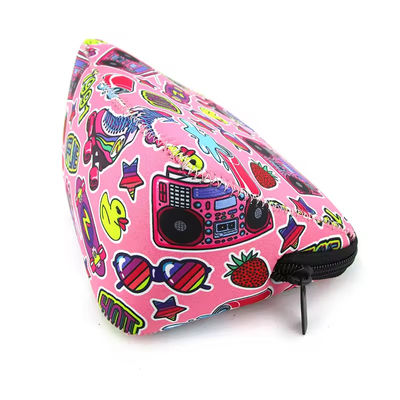 Logo personnalisé sac de maquillage cosmétique en néoprène sublimation sac à main pour femmes