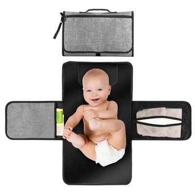 Sac à couches de bébé de couleur personnalisée Mode Sac à couches de couches Nappy Wet Bag avec motif solide