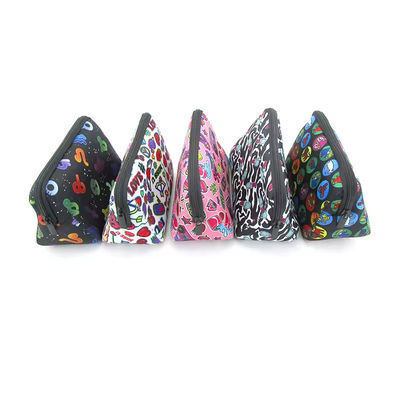 Logo personnalisé sac de maquillage cosmétique en néoprène sublimation sac à main pour femmes