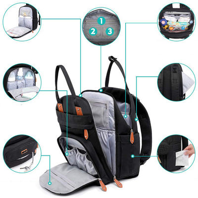 Oxford Nouveau sac à dos de couche de bébé à la mode Eco-friendly sac à couches sur mesure multifonctionnel