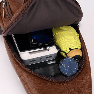 Sac de messager en cuir en PU imperméable à l'eau de couleur personnalisée pour le bureau des hommes Petites mallettes