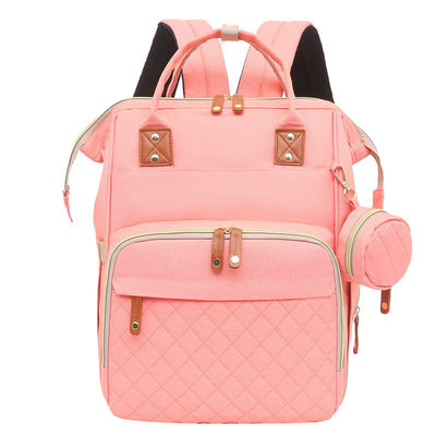 Logo personnalisé sac de bébé maman couche sac à dos avec bassinet de voyage et station de changement