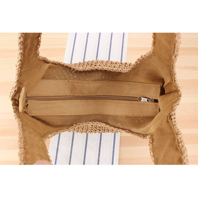 Sac à main en paille tissé à une épaule pour les femmes voyageant et sortant sur la plage