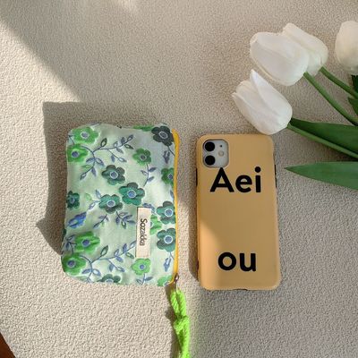 Maquillage de voyage sac cosmétique boîtier en coton sur mesure sac toilette en toilette sac de maquillage floral