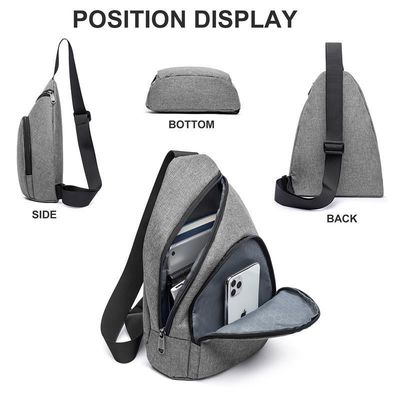 Sacs à main personnalisés Unisexe sac de sport en nylon imperméable à l'eau Fanny Pack Sac à poitrine messager