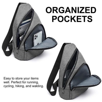 Sacs à main personnalisés Unisexe sac de sport en nylon imperméable à l'eau Fanny Pack Sac à poitrine messager