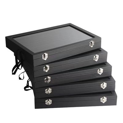 Logo personnalisé Accepté Porte- bijoux en cuir PU pour collier Anneaux d'oreillers de stockage