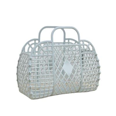 Sac de plage pour enfants panier cadeau réutilisable fermeture ouverte sac en plastique pour filles et plus