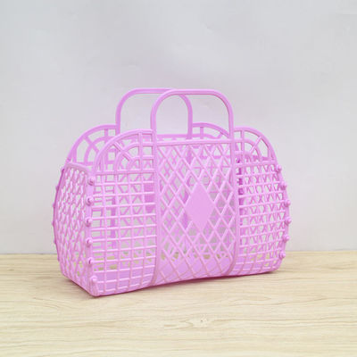 Sac de plage pour enfants panier cadeau réutilisable fermeture ouverte sac en plastique pour filles et plus
