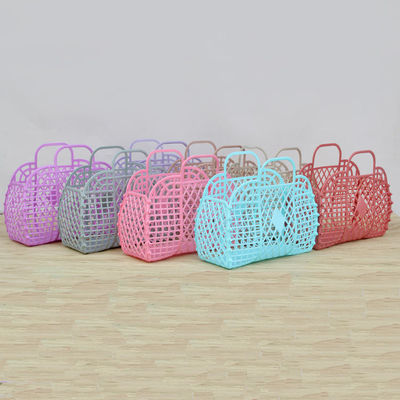 Sac de plage pour enfants panier cadeau réutilisable fermeture ouverte sac en plastique pour filles et plus