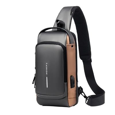 2023 Dernière mode Sac à dos masculin crossbody avec conception imperméable et logo personnalisé