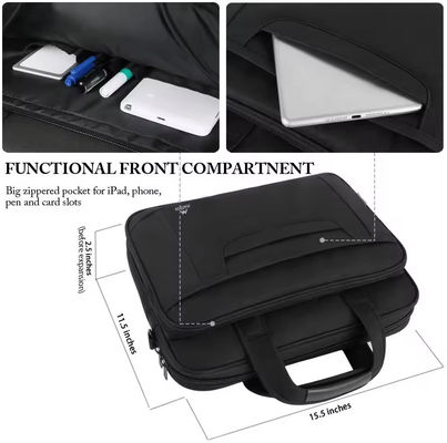 Sac à main personnalisé homme sac de messagerie pour bureau d'affaires avocat attaché cas en noir