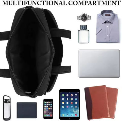 Sac à main personnalisé homme sac de messagerie pour bureau d'affaires avocat attaché cas en noir