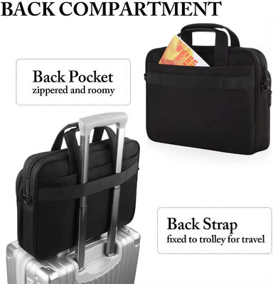 Sac à main personnalisé homme sac de messagerie pour bureau d'affaires avocat attaché cas en noir
