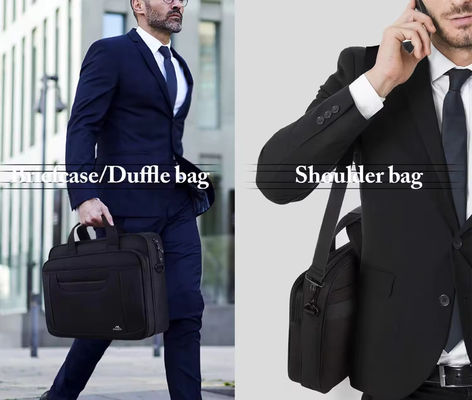 Sac à main personnalisé homme sac de messagerie pour bureau d'affaires avocat attaché cas en noir