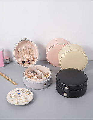 Coffret de bijoux en velours boîte à bijoux de voyage organisateur avec couleur personnalisée pour le bénéfice