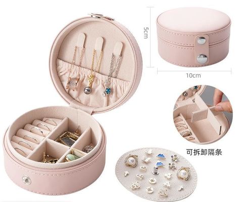 Coffret de bijoux en velours boîte à bijoux de voyage organisateur avec couleur personnalisée pour le bénéfice