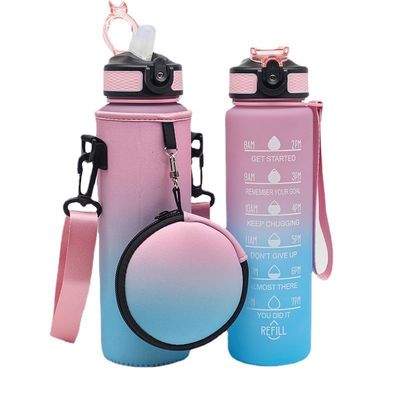 Cooler à bouteille d'eau en néoprène personnalisé avec épaule réglable et poche