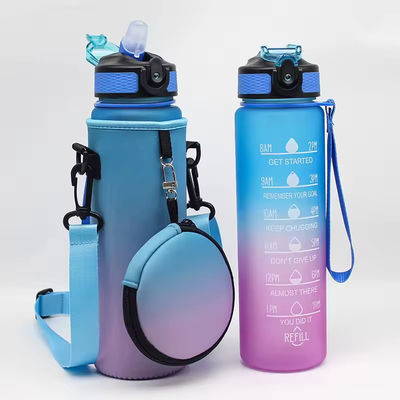 Cooler à bouteille d'eau en néoprène personnalisé avec épaule réglable et poche