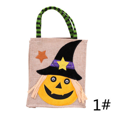 Fermeture ouverte réutilisable sac en lin pour la collection de bonbons