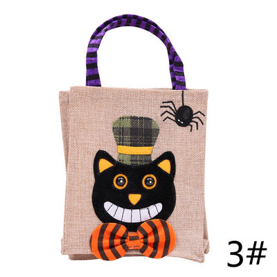 Fermeture ouverte réutilisable sac en lin pour la collection de bonbons
