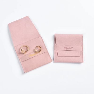 Logo personnalisé Boucles d'oreilles à petits dés Bracelets Colliers Poussière de velours Sac d'emballage en cadeau