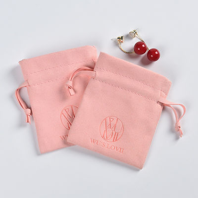 Logo personnalisé Boucles d'oreilles à petits dés Bracelets Colliers Poussière de velours Sac d'emballage en cadeau
