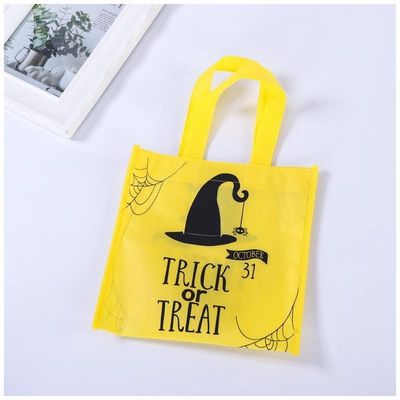 Décorations d'Halloween accessoires pour enfants Portable sac de bonbons en tissu de citrouille pour les enfants fête