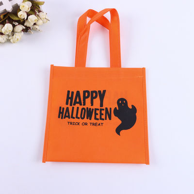 Décorations d'Halloween accessoires pour enfants Portable sac de bonbons en tissu de citrouille pour les enfants fête