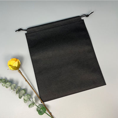 Logo personnalisé Sac à cordes non tissé pour cadeaux Fermeture de voyage type fermeture à glissière