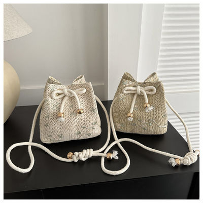 Sac de paille à épaule unique en couleur personnalisée pour les amateurs de mode