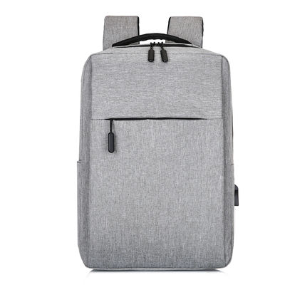 Logo personnalisé noir Unisexe Ergonomie Anti-vol Sac à dos portable en nylon intelligent avec USB
