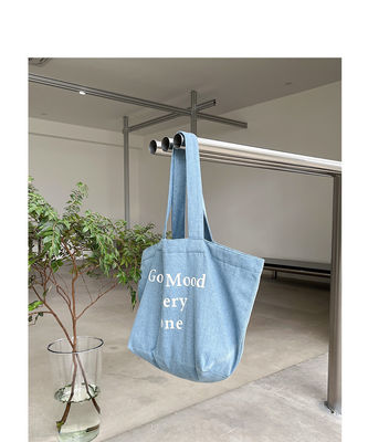 Sac à lettres en denim de toutes saisons personnalisé pour une grande capacité et plus