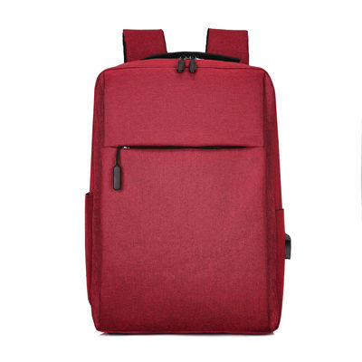 Logo personnalisé noir Unisexe Ergonomie Anti-vol Sac à dos portable en nylon intelligent avec USB
