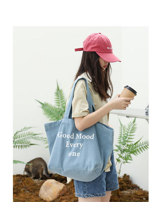 Sac à lettres en denim de toutes saisons personnalisé pour une grande capacité et plus