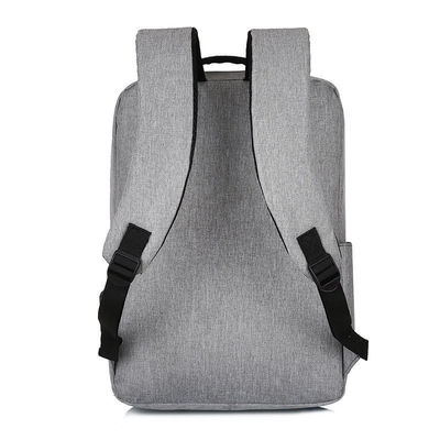 Logo personnalisé noir Unisexe Ergonomie Anti-vol Sac à dos portable en nylon intelligent avec USB