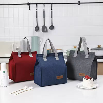Polyester pour les courses Cooler le déjeuner Sac thermique Tote pour l'isolation simple et à la mode
