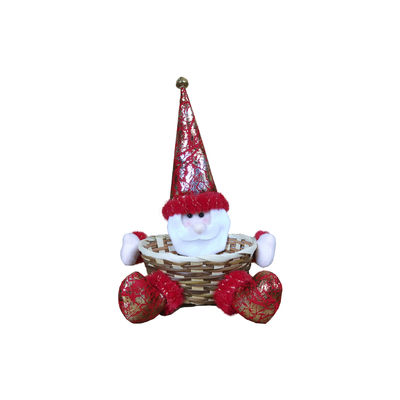 Acceptable OEM / ODM personnalisé décoration de bureau de Noël panier de bonbons pour cadeau à la maison