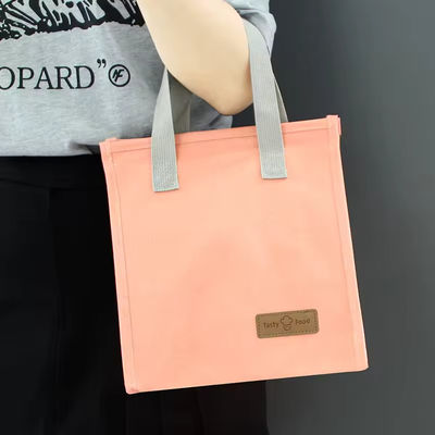 Polyester pour les courses Cooler le déjeuner Sac thermique Tote pour l'isolation simple et à la mode