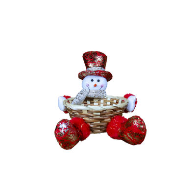 Acceptable OEM / ODM personnalisé décoration de bureau de Noël panier de bonbons pour cadeau à la maison