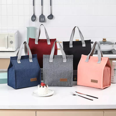 Polyester pour les courses Cooler le déjeuner Sac thermique Tote pour l'isolation simple et à la mode