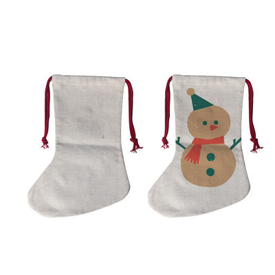Sacs de Noël à la sublimation Sacs à cordes avec revêtement en polyester
